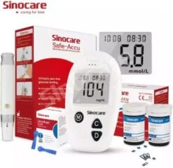 Bloedglucose Meter – Met 100 Test Strips En 100 Lancetten – Diabetes – Bloedsuiker Meter – Bloedglucose Meter