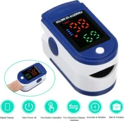 Saturatiemeter - Zuurstofmeter - Oximeter Met Hartslagmeter - Inclusief Draagkoord - Roterende Scherm - Best Geteste Co2 Meter -Winkel Voor Thuisgezondheidsmeetapparatuur 1200x1169 5