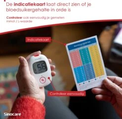 Sinocare Safe AQ Smart - Professionele Glucosemeter - Mmol/L - Inclusief 100 Teststrips & 100 Naalden - Diabetes Meter -Winkel Voor Thuisgezondheidsmeetapparatuur 1200x1171 3