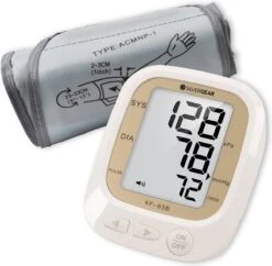 Silvergear® Digitale Bloeddrukmeter Met Spraak – Geschikt Voor Bovenarm – Blood Pressure Monitor - Inclusief Hartslagmeter