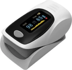 IMDK - Saturatiemeter - Zuurstofmeter - Pulse Oximeter - Incl. Batterijen - Wit - ABS - 1.5V-blok - Batterij - Medisch Hulpmiddel