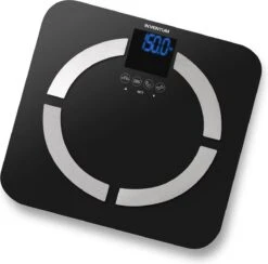 Inventum PW720ZW - Personenweegschaal - 8 Gebruikers - Tot 150 Kg - Zwart/RVS