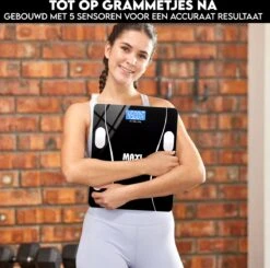 Maxi Smart Weegschaal - Inclusief APP - BMI - VETPERCENTAGE - SPIERMASSA - Sporters Oplossing -Winkel Voor Thuisgezondheidsmeetapparatuur 1200x1191