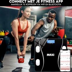 Maxi Smart Weegschaal - Inclusief APP - BMI - VETPERCENTAGE - SPIERMASSA - Sporters Oplossing -Winkel Voor Thuisgezondheidsmeetapparatuur 1200x1192 1