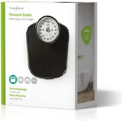Nedis Personenweegschaal | Analoog | Zwart | Rubber | Antislip Weegplateau | Maximaal Weegvermogen: 160 Kg -Winkel Voor Thuisgezondheidsmeetapparatuur 1200x1192 5