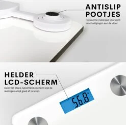 Achaté Slimme Weegschaal Met App - 12 Lichaamsanalyses - Smart Personenweegschaal - 8 Gebruikers - Incl Batterij - Wit -Winkel Voor Thuisgezondheidsmeetapparatuur 1200x1194 1