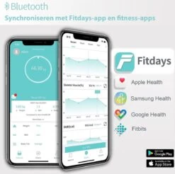 O'dor® Bluetooth Personenweegschaal Met IOS En Android Smart App - Weegschaal Digitale Lichaamsanalyse - Meet Gewicht, Lichaamsvet, Spiermassa, BMI, Botmassa En Vetpercentage -Winkel Voor Thuisgezondheidsmeetapparatuur 1200x1195
