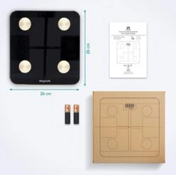 LifeGoods Personenweegschaal - Lichaamsanalyse & Vetpercentage - Digitaal - Zwart -Winkel Voor Thuisgezondheidsmeetapparatuur 1200x1197 4