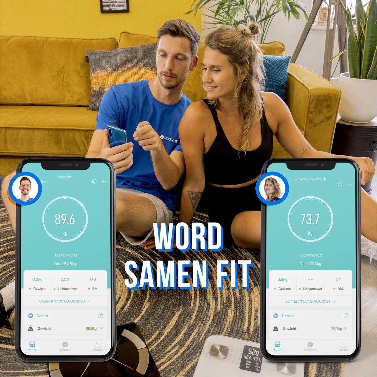 Silvergear® Bluetooth Personenweegschaal - Met Zeer Volledige Lichaamsanalyse Met Vetpercentage – Inclusief Analyse App – Lavendel Paars 5 Silvergear® Bluetooth Personenweegschaal - Met Zeer Volledige Lichaamsanalyse Met Vetpercentage – Inclusief Analyse App – Lavendel Paars - Afbeelding 3