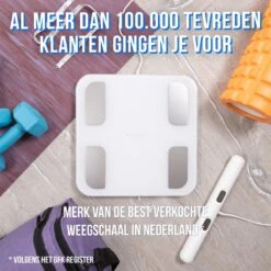 Silvergear® Slimme Pro Weegschaal Met Handvat - 14 Meetfuncties En Analyse App - 8 Sensoren - Professionele Sportschool Smart Scale - Bio Impedantie Meting - Onderlichaam én Bovenlichaam Metingen - Wit -Winkel Voor Thuisgezondheidsmeetapparatuur 1200x1198 23