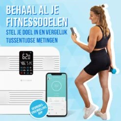 Silvergear® Premium Weegschaal - Weegschaal Personenweegschaal - Weegschaal Met Lichaamsanalyse - 18 Metingen – Slimme Weegschaal – Wit -Winkel Voor Thuisgezondheidsmeetapparatuur 1200x1198 35