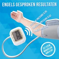 Silvergear® Digitale Bloeddrukmeter Met Spraak – Geschikt Voor Bovenarm – Blood Pressure Monitor - Inclusief Hartslagmeter -Winkel Voor Thuisgezondheidsmeetapparatuur 1200x1198 40