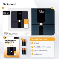 Robi S6 Personenweegschaal Met Lichaamsanalyse -Winkel Voor Thuisgezondheidsmeetapparatuur 1200x1199 1