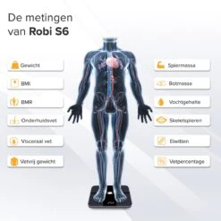 Robi S6 Personenweegschaal Met Lichaamsanalyse -Winkel Voor Thuisgezondheidsmeetapparatuur 1200x1200 169