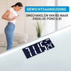 Grundig Weegschaal - Digitale Personenweegschaal - 50 Gram Nauwkeurig - 2 Tot 180 Kilo - Wit -Winkel Voor Thuisgezondheidsmeetapparatuur 1200x1200 175