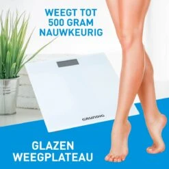 Grundig Weegschaal - Digitale Personenweegschaal - 50 Gram Nauwkeurig - 2 Tot 180 Kilo - Wit -Winkel Voor Thuisgezondheidsmeetapparatuur 1200x1200 176