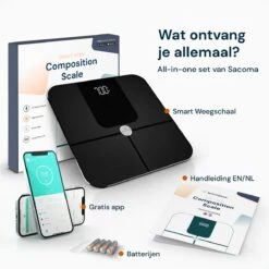 Sacoma Slimme Weegschaal - 13x Lichaamsanalyse - Vetpercentage - Personenweegschaal Met App - Digitaal -Winkel Voor Thuisgezondheidsmeetapparatuur 1200x1200 213