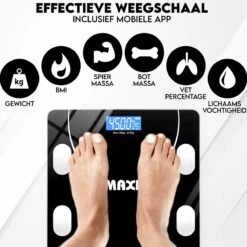Maxi Smart Weegschaal - Inclusief APP - BMI - VETPERCENTAGE - SPIERMASSA - Sporters Oplossing -Winkel Voor Thuisgezondheidsmeetapparatuur 1200x1200 22