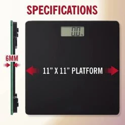 Royalty Line Personenweegschaal - Weegschaal Met LCD Scherm - Personenweegschaal Digitaal - Weegschalen Makkelijk Op Te Bergen - Heel Dun Ontwerp - Max 180 Kg - Incl. Batterij - Zwart -Winkel Voor Thuisgezondheidsmeetapparatuur 1200x1200 237