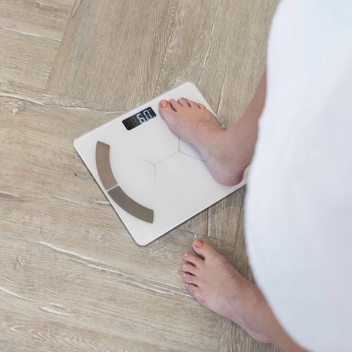 Silvergear Bluetooth Personenweegschaal - Met Zeer Volledige Lichaamsanalyse Met Vetpercentage – Inclusief Analyse App – Wit 13 Silvergear Bluetooth Personenweegschaal - Met Zeer Volledige Lichaamsanalyse Met Vetpercentage – Inclusief Analyse App – Wit - Afbeelding 11