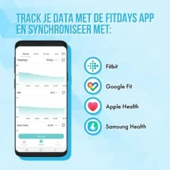 Silvergear® Premium Weegschaal - Weegschaal Personenweegschaal - Weegschaal Met Lichaamsanalyse - 18 Metingen – Slimme Weegschaal – Wit -Winkel Voor Thuisgezondheidsmeetapparatuur 1200x1200 285