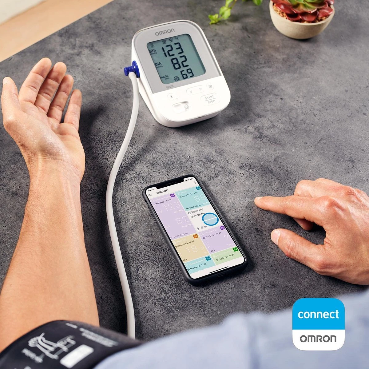 OMRON X4 Smart Bloeddrukmeter Bovenarm - Aanbevolen Door Hartstichting - Blood Pressure Monitor Met Hartslagmeter – Onregelmatige Hartslag - Klinisch Gevalideerd - Met Mobiele App - 22 Tot 42 Cm Manchet – 3 Jaar Garantie 8 OMRON X4 Smart Bloeddrukmeter Bovenarm - Aanbevolen Door Hartstichting - Blood Pressure Monitor Met Hartslagmeter – Onregelmatige Hartslag - Klinisch Gevalideerd - Met Mobiele App - 22 Tot 42 Cm Manchet – 3 Jaar Garantie - Afbeelding 6