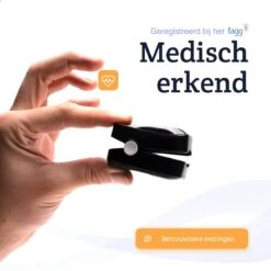 Lifell Medische Saturatiemeter - Hartslag Meter & Zuurstofmeter - Oximeter - NL Handleiding - Zwart -Winkel Voor Thuisgezondheidsmeetapparatuur 1200x1200 463