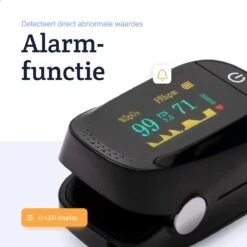 Lifell Medische Saturatiemeter - Hartslag Meter & Zuurstofmeter - Oximeter - NL Handleiding - Zwart -Winkel Voor Thuisgezondheidsmeetapparatuur 1200x1200 466