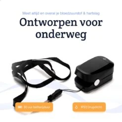 Lifell Medische Saturatiemeter - Hartslag Meter & Zuurstofmeter - Oximeter - NL Handleiding - Zwart -Winkel Voor Thuisgezondheidsmeetapparatuur 1200x1200 468