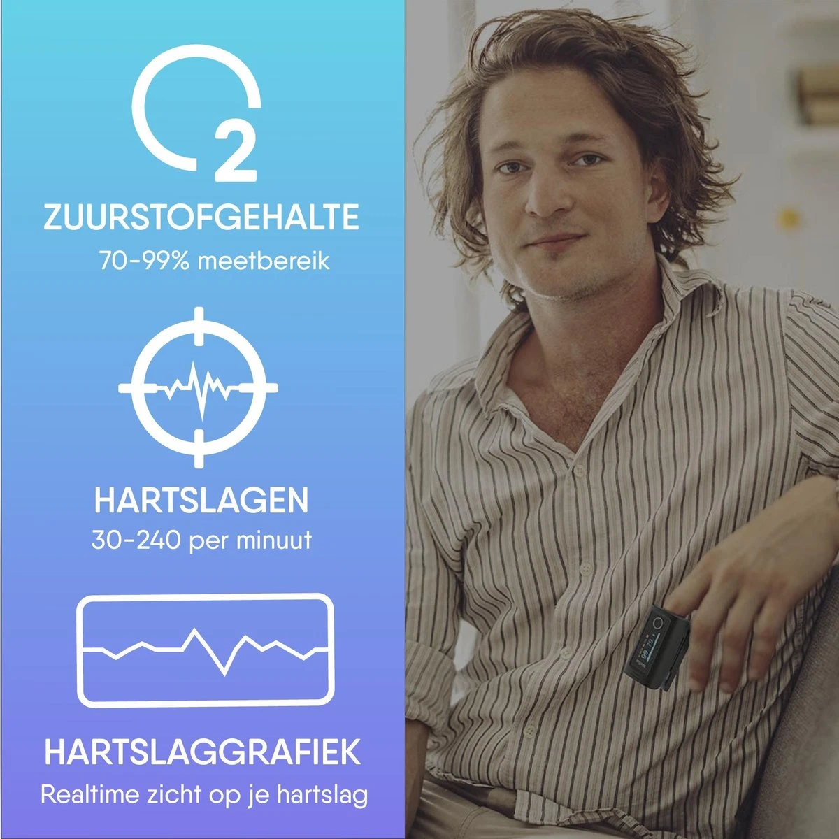 Saturatie & Thermometer Set - Saturatiemeter - Zuurstofmeter Vinger - Zuurstofmeter - Oximeter - Pulse Oximeter - Saturatiemeter Met Hartslagmeter - Saturatiemeter Best Getest 6 Saturatie & Thermometer Set - Saturatiemeter - Zuurstofmeter Vinger - Zuurstofmeter - Oximeter - Pulse Oximeter - Saturatiemeter Met Hartslagmeter - Saturatiemeter Best Getest - Afbeelding 4
