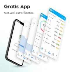 Qumax Slimme Weegschaal Met Lichaamsanalyse - Personenweegschaal Nederlandse App – Digitale Weegschaal Met 11 Meetfuncties – Anti-slip - Zwart -Winkel Voor Thuisgezondheidsmeetapparatuur 1200x1200 51