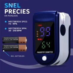 Zuurstof Saturatiemeter Inclusief Batterijen - Realtime Hartslagmeting - Best Getest - Zuurstofmeter Vinger - Digitale Vingertop Pulse Oximeter - Hartslagmeter - Medische Hulpmiddel - CE + FAGG Gekeurd - Inclusief Draagkoord 12 Zuurstof Saturatiemeter Inclusief Batterijen - Realtime Hartslagmeting - Best Getest - Zuurstofmeter Vinger - Digitale Vingertop Pulse Oximeter - Hartslagmeter - Medische Hulpmiddel - CE + FAGG Gekeurd - Inclusief Draagkoord -Winkel Voor Thuisgezondheidsmeetapparatuur 1200x1200 512
