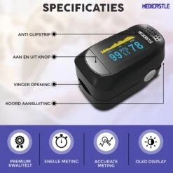 Medicastle® Best Getest Saturatiemeter Zuurstofmeter Vinger - Complete Set Incl. Batterijen - Saturatiemeters 16 Medicastle® Best Getest Saturatiemeter Zuurstofmeter Vinger - Complete Set Incl. Batterijen - Saturatiemeters -Winkel Voor Thuisgezondheidsmeetapparatuur 1200x1200 522