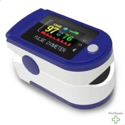 Medi Steady® Saturatiemeter - Blauw - Oximeter - Zuurstofmeter - Saturatiemeter Zuurstofmeter Vinger - Zuurstofmeter Met Hartslagmeter - Saturatiemeter Met Hartslagmeter - Saturatiemeter Best Getest - Saturatie - Saturatiemeters -Inclusief Batterijen