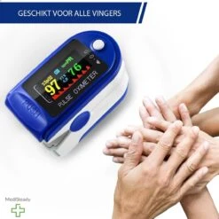 Medi Steady® Saturatiemeter - Blauw - Oximeter - Zuurstofmeter - Saturatiemeter Zuurstofmeter Vinger - Zuurstofmeter Met Hartslagmeter - Saturatiemeter Met Hartslagmeter - Saturatiemeter Best Getest - Saturatie - Saturatiemeters -Inclusief Batterijen -Winkel Voor Thuisgezondheidsmeetapparatuur 1200x1200 530