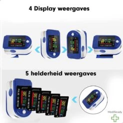 Medi Steady® Saturatiemeter - Blauw - Oximeter - Zuurstofmeter - Saturatiemeter Zuurstofmeter Vinger - Zuurstofmeter Met Hartslagmeter - Saturatiemeter Met Hartslagmeter - Saturatiemeter Best Getest - Saturatie - Saturatiemeters -Inclusief Batterijen -Winkel Voor Thuisgezondheidsmeetapparatuur 1200x1200 532