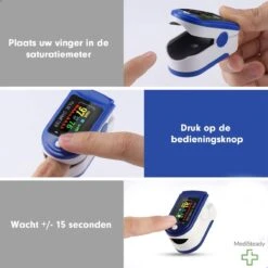 Medi Steady® Saturatiemeter - Blauw - Oximeter - Zuurstofmeter - Saturatiemeter Zuurstofmeter Vinger - Zuurstofmeter Met Hartslagmeter - Saturatiemeter Met Hartslagmeter - Saturatiemeter Best Getest - Saturatie - Saturatiemeters -Inclusief Batterijen -Winkel Voor Thuisgezondheidsmeetapparatuur 1200x1200 539