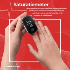 MM Brands Saturatiemeter – Zuurstofmeter Vinger Met Hartslagmeter – Pulse Oximeter -Winkel Voor Thuisgezondheidsmeetapparatuur 1200x1200 554