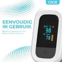 Okik Luxe Saturatiemeter Met Hartslagmeter – Zuurstofmeter Vinger – Pulse Oximeter -Winkel Voor Thuisgezondheidsmeetapparatuur 1200x1200 566