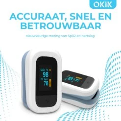 Okik Luxe Saturatiemeter Met Hartslagmeter – Zuurstofmeter Vinger – Pulse Oximeter -Winkel Voor Thuisgezondheidsmeetapparatuur 1200x1200 567