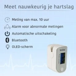 WELLUE Professionele Saturatiemeter Met VIHEALTH-App - Oximeter - Hartslagmeter - Zuurstofmeter Vinger - Pulse Oximeter - Led Scherm - Wit 18 WELLUE Professionele Saturatiemeter Met VIHEALTH-App - Oximeter - Hartslagmeter - Zuurstofmeter Vinger - Pulse Oximeter - Led Scherm - Wit -Winkel Voor Thuisgezondheidsmeetapparatuur 1200x1200 574