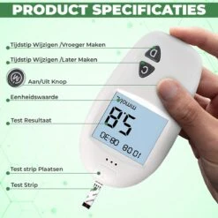 Glucosemeter - Bloedsuikermeter - Glucose Meter - Bloedsuikerspiegelmeter - Diabetes Meter - Glucose Monitor - 50 Teststrips - 50 Naalden - Startpakket 10 Glucosemeter - Bloedsuikermeter - Glucose Meter - Bloedsuikerspiegelmeter - Diabetes Meter - Glucose Monitor - 50 Teststrips - 50 Naalden - Startpakket -Winkel Voor Thuisgezondheidsmeetapparatuur 1200x1200 583