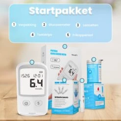 Merkloos Glucosemeter - Bloedsuikermeter - Bloedsuikerspiegelmeter - Diabetes Meter - Glucose Monitor - Teststrips - Startpakket 14 Merkloos Glucosemeter - Bloedsuikermeter - Bloedsuikerspiegelmeter - Diabetes Meter - Glucose Monitor - Teststrips - Startpakket -Winkel Voor Thuisgezondheidsmeetapparatuur 1200x1200 596