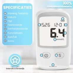 Merkloos Glucosemeter - Bloedsuikermeter - Bloedsuikerspiegelmeter - Diabetes Meter - Glucose Monitor - Teststrips - Startpakket 15 Merkloos Glucosemeter - Bloedsuikermeter - Bloedsuikerspiegelmeter - Diabetes Meter - Glucose Monitor - Teststrips - Startpakket -Winkel Voor Thuisgezondheidsmeetapparatuur 1200x1200 597