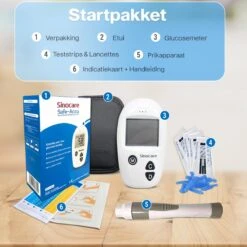 Merkloos Glucosemeter - Bloedsuikermeter - Glucose Meter - Bloedsuikerspiegelmeter - Diabetes Meter - Glucose Monitor - Teststrips - Startpakket -Winkel Voor Thuisgezondheidsmeetapparatuur 1200x1200 603