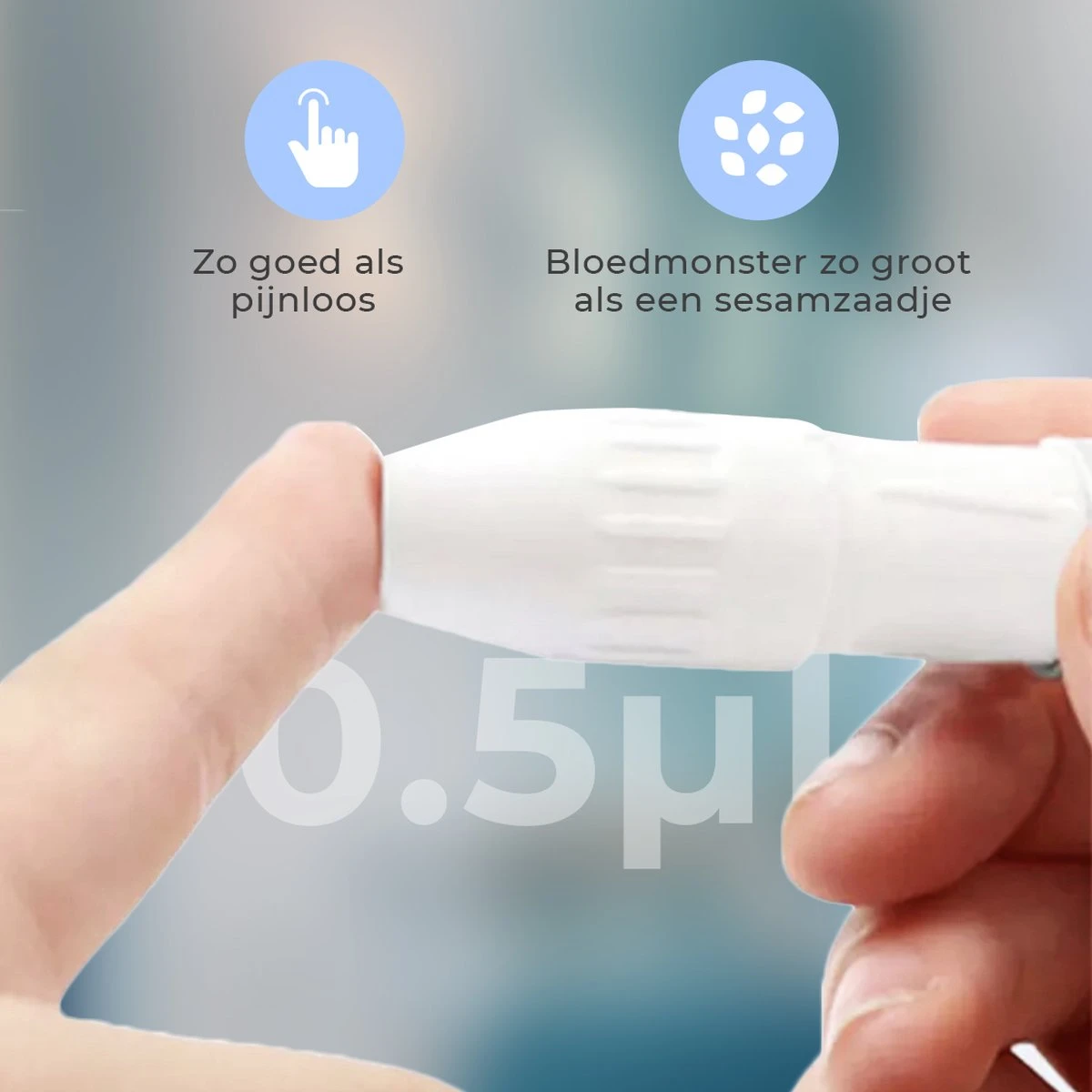 Exactive Vital Glucosemeter Startpakket XL – Bloedsuikermeter – Diabetes Meter – Glucose Monitor – Glucosemeter - Donkerblauw - 60 Teststrips - 60 Lancetten 9 Exactive Vital Glucosemeter Startpakket XL – Bloedsuikermeter – Diabetes Meter – Glucose Monitor – Glucosemeter - Donkerblauw - 60 Teststrips - 60 Lancetten - Afbeelding 7