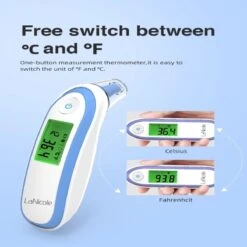 LaNicole®-Infrarood- Oor-voorhoofd-thermometer-Grijs Kleur-Koortsthermometer-kinderen-baby- Volwassen -Winkel Voor Thuisgezondheidsmeetapparatuur 1200x1200 634