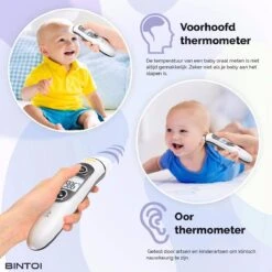 Bintoi® X200 - Thermometer Voorhoofd - Oorthermometer - Koortsthermometer -Winkel Voor Thuisgezondheidsmeetapparatuur 1200x1200 645