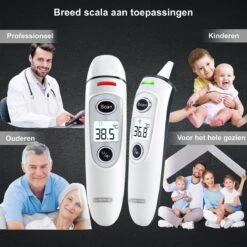Librie Oorthermometer Voorhoofdthermometer Medische Thermometer Infrarood Thermometer Koortsthermometer Digitale Thermometer Babythermometer Koorts Meten Slimme Thermometer Temperatuurmeter-Incl Batterijen En NL/FR/EN Handleiding -Winkel Voor Thuisgezondheidsmeetapparatuur 1200x1200 664