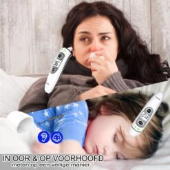 Librie Oorthermometer Voorhoofdthermometer Medische Thermometer Infrarood Thermometer Koortsthermometer Digitale Thermometer Babythermometer Koorts Meten Slimme Thermometer Temperatuurmeter-Incl Batterijen En NL/FR/EN Handleiding -Winkel Voor Thuisgezondheidsmeetapparatuur 1200x1200 670